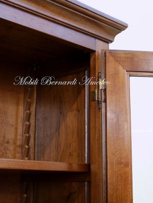 Libreria classica in noce massello smontabile - dettaglio